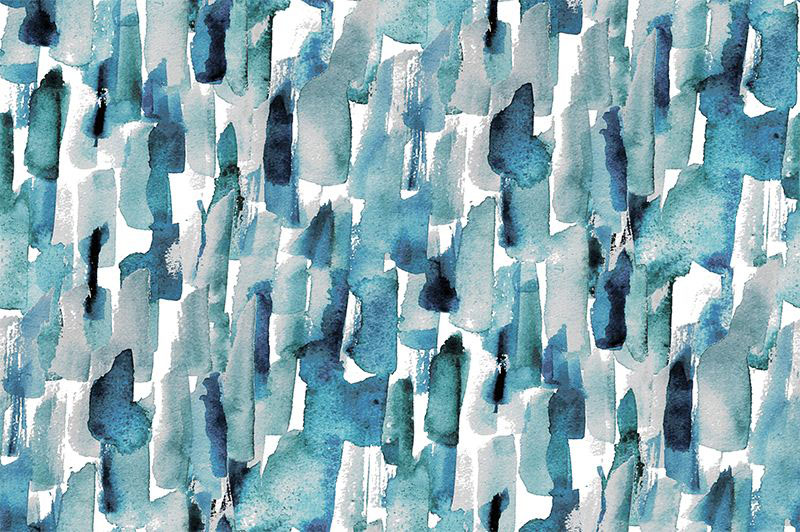 Impasto Velvet Print Teal