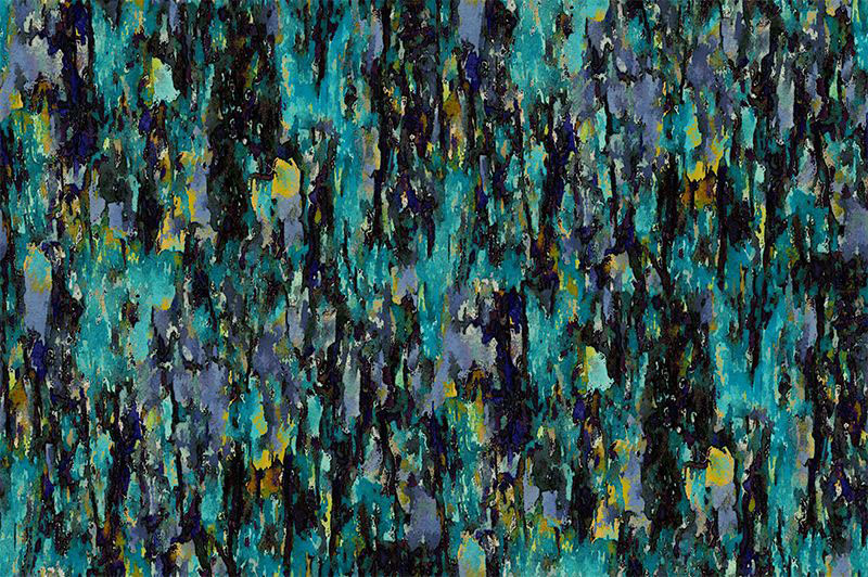 Palette Velvet Print Teal